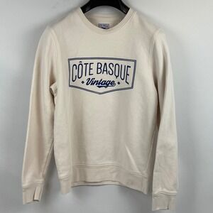 COTE BASQUE Vintage Sweatshirt Cream Crewneck Pullover XS
